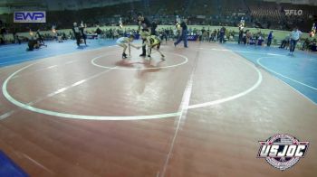 55 lbs Consi Of 8 #2 - Stetson Koch, Duncan Demon Wrestling vs Easton Smith, Kingfisher YellowJackets