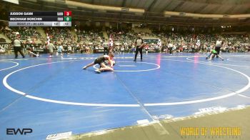 80 lbs Consi Of 32 #2 - Judson Gann, Barnsdall Youth Wrestling vs Beckham Borchin, Franklin Regional
