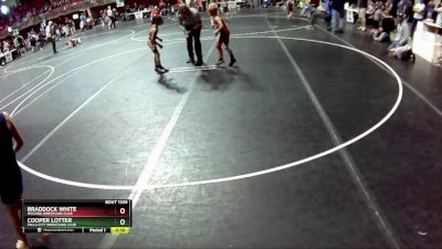 56 lbs Cons. Round 5 - Braddock White, McCook Wrestling Club vs Cooper Lotter, Falls City Wrestling Club