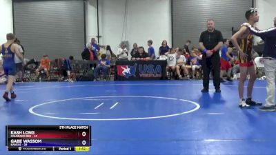 106 lbs Placement Matches (8 Team) - Kash Long, Colorado Red vs Gabe Wassom, Kansas