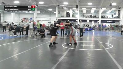 260 lbs Consi Of 8 #2 - Jayce Walters, None vs Nicolas Ignelzi, Noroton Wrestling