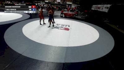 190 lbs Cons. Sub-quarters - Jovanni Mansour, Granite Hills High School Wrestling vs Rex Topete, Legacy Wrestling Center
