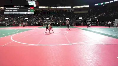 85 lbs Champ. Round 2 - Mason Collins, EAG2 vs Nathan Smith, RIV1