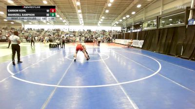 170 lbs Round Of 128 - Carson Kohl, WV vs Mahrzell Sampson, MD