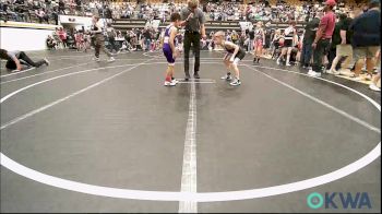 67 lbs Consi Of 8 #2 - Shiloh Youngblood, Chickasha Youth Wrestling vs Emersyn Carlton, Duncan Demon Wrestling