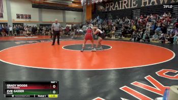 137-140 lbs Round 2 - Evie Gasser, Solon vs Grady Woods, Williamsburg