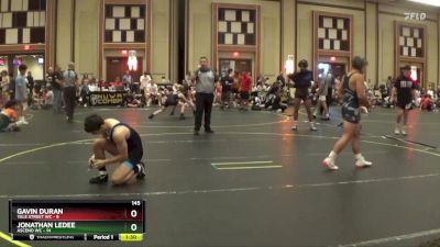 145 lbs Semis & 1st Wrestleback (8 Team) - Gavin Duran, Yale Street WC vs Jonathan Ledee, Ascend WC