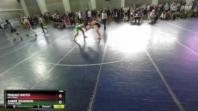 144 lbs Cons. Round 3 - Saber Shannon, Spring Creek vs Makaio Rayco, Hillcrest