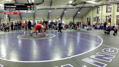 184 lbs 3rd Place Match - Kyle Snider, Wheeling University vs Ajay Locke, Ohio Northern Univerity