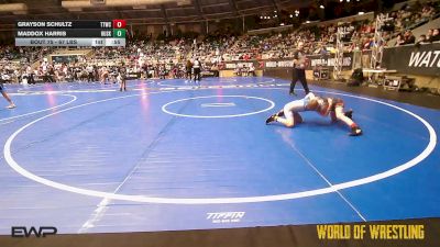 67 lbs Consi Of 16 #1 - Grayson Schultz, Team Tulsa Wrestling Club vs Maddox Harris, Husky Wrestling Club