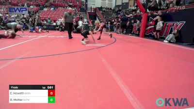 67 lbs Final - Cain Howeth, Barnsdall Youth Wrestling vs Beau Motter, South Central Punisher Wrestling Club