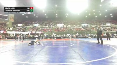 74 lbs Cons. Round 3 - Kolter Loch, Lights Wrestling Club vs Cameron Bramlet, Casper Wrestling Club