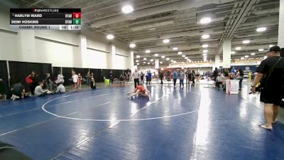 92 lbs Champ. Round 1 - Harlym Ward, Utah vs Demi Hoskins, Utah