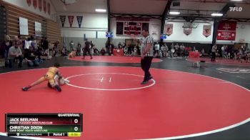 Bracket 13 lbs Quarterfinal - Jack Beelman, Mount Pleasant Wrestling Club vs Christian Dixon, Camp Point Youth Wrestling