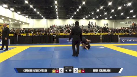 Esper Adel Melhem vs Corey Lee Patrick Hynson 2025 World IBJJF Jiu-Jitsu No-Gi Championship