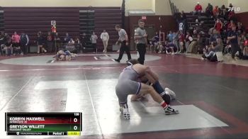 138 lbs Round 1 - Korbyn Maxwell, Interstate 35 vs Greyson Willett, Pleasant Valley