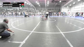 52 lbs Rr Rnd 1 - Hunter Weimer, Midwest RTC vs Malakai Evans, Ragin Raisins Fredonia ES