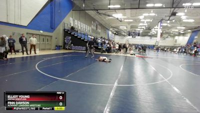 50-52 lbs Round 3 - Finn Dawson, Altamont Longhorn Wrestling vs Elliot Young, Uintah Wrestling