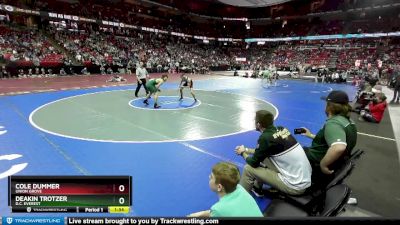 D1-144 lbs Quarterfinal - Cole Dummer, Union Grove vs Deakin Trotzer, D.C. Everest