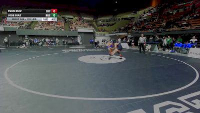 132 lbs Consi Of 8 #1 - Evan Ruiz, Central East vs Jose Diaz, Madera