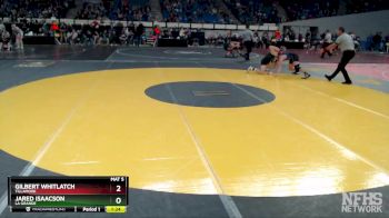 4A-170 lbs Champ. Round 1 - Gilbert Whitlatch, Tillamook vs Jared Isaacson, La Grande