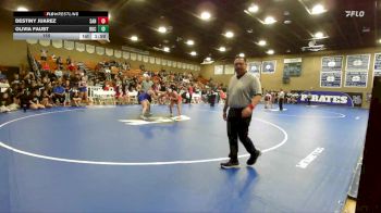 155 lbs Semifinals (16 Team) - Olivia Faust, Buchanan vs Adena Urrea, Sanger