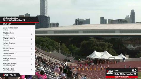 High School Girls' 100m Hurdles 2A, Prelims 1