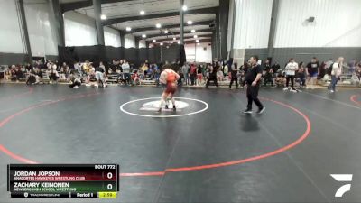 138 lbs Round 5 - Jordan Jopson, Anacortes Hawkeyes Wrestling Club vs Zachary Keinonen, Newberg High School Wrestling