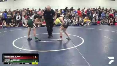 96 lbs Cons. Round 2 - Zetta Anderson, FHC Mat Club vs Genevieve Schultz, Grayling Grapplers