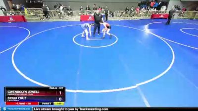 127 lbs Quarterfinal - Gwendolyn Jewell, Premier Wrestling Club vs Braya Cruz, California