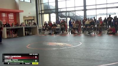 B-19 lbs Cons. Round 1 - Mikey Camenzind, USA MAT CLUB vs Ezekiel Yotty, North Liberty Wrestling Club