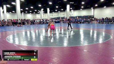 130 lbs Round 2 (8 Team) - Addison Cozzens, Team Iowa Crazy Coconuts vs Sadie Smith, NC Golden Girls