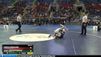 132 lbs Semis & 1st Wb (8 Team) - Sean Christopherson, E4-West Fargo vs Joshua Redfearn, E2-Valley City
