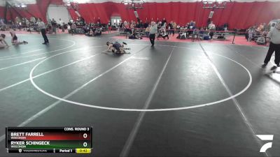 106 lbs Cons. Round 3 - Ryker Schingeck, Wisconsin vs Brett Farrell, Wisconsin