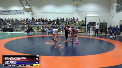 160 lbs Champ. Round 2 - Vida Beckel, Cerritos College vs Kasandra Villarreal, Mt. San Antonio College
