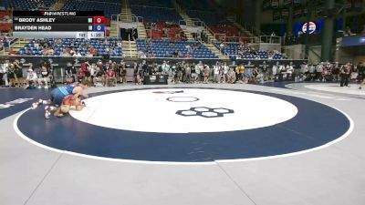 120 lbs Champ. Rd Of 128 - Brody Ashley, Michigan vs Brayden Head, Indiana