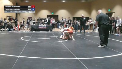 132 lbs Cons. Quarters - Owen McMullen, Bishop McCort vs Austin Campsey, Barn Brothers