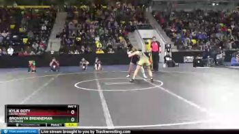 130 lbs 5th Place Match - Bronwyn Brenneman, Mid-Prairie vs Kylie Doty, Colfax-Mingo