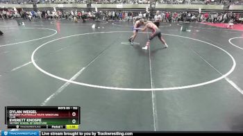 152 lbs Champ. Round 2 - Dylan Weigel, Belmont-Platteville Youth Wrestling Club vs Everett Knospe, Victory School Of Wrestling