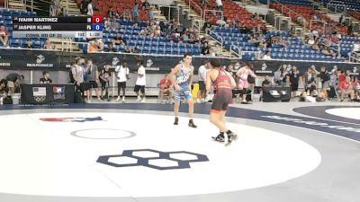 120 lbs Cons. Rd Of 32 - Ivahn Martinez, Indiana vs Jasper Kling, Pennsylvania