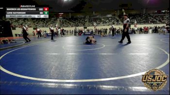 52 lbs Semifinal - Maverick Lee-degraffenreid, Checotah Matcats vs Luke Baysinger, Shelton Wrestling Academy