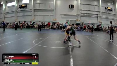 100 lbs Round 1 (8 Team) - Jett Hines, WV Wild vs Cole Ash, Full Circle