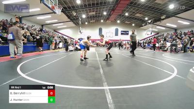 105 lbs Rr Rnd 1 - Bentley Berryhill, Glenpool Warriors vs Joel Hunter, Barnsdall Youth Wrestling