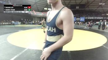 Boys 2A 175 lbs Cons. Round 1 - Shaun Lay, Selah vs Kenny Pham, Evergreen (Seattle)