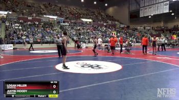 4A 113 lbs Quarterfinal - Logan Miller, Gravette vs Justin Moody, Robinson