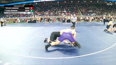 D2-215 lbs Cons. Round 2 - Case Johnson, Greenville HS vs Dylan Langdon, Forest Hills Eastern HS