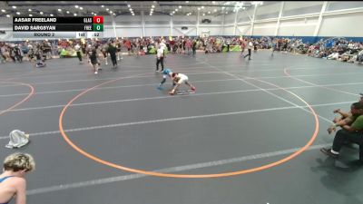 90 lbs Round 2 - David Sargsyan, Unattached vs Aasar Freeland, Glasgow Wrestling