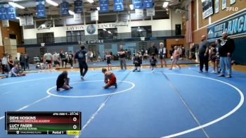 67-76 lbs Round 1 - Demi Hoskins, Sanderson Wrestling Academy vs Lucy Fager, Empire Battle School