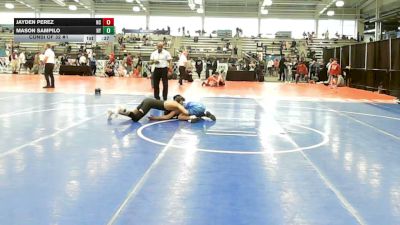 120 lbs Consi Of 32 #1 - Jayden Perez, NC vs Mason Sampilo, NY