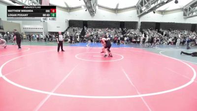 140-I lbs Quarterfinal - Matthew Miranda, Kingsway vs Logan Podany, Ruthless WC